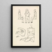 Fünf Figurenstudien - Henri Gaudier-Brzeska — gerahmtes Bild an der Wand