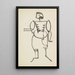 Mann stehend - Henri Gaudier-Brzeska — gerahmtes Bild an der Wand