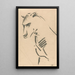 Ansicht in drei Vierteln einer Löwin - Henri Gaudier-Brzeska — gerahmtes Bild an der Wand