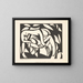 Kämpfer - Henri Gaudier-Brzeska — gerahmtes Bild an der Wand