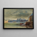 Pont Neuf und die Stadtansicht, aufgenommen vor dem Institut de France - Henri Jean Baptiste Lévis — gerahmtes Bild an der Wand
