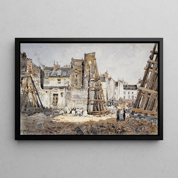 Henri Laurent Mouren - Le percement de la rue Danton.webp