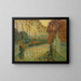 Kanal im Herbst in Gisors - Henri Le Sidaner — gerahmtes Bild an der Wand