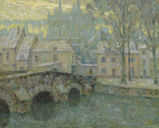 Der Schnee in Chartres - Henri Le Sidaner — Ansicht des Kunstwerks