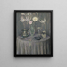 Die Tabelle Harmonie Grau - Henri Le Sidaner — gerahmtes Bild an der Wand