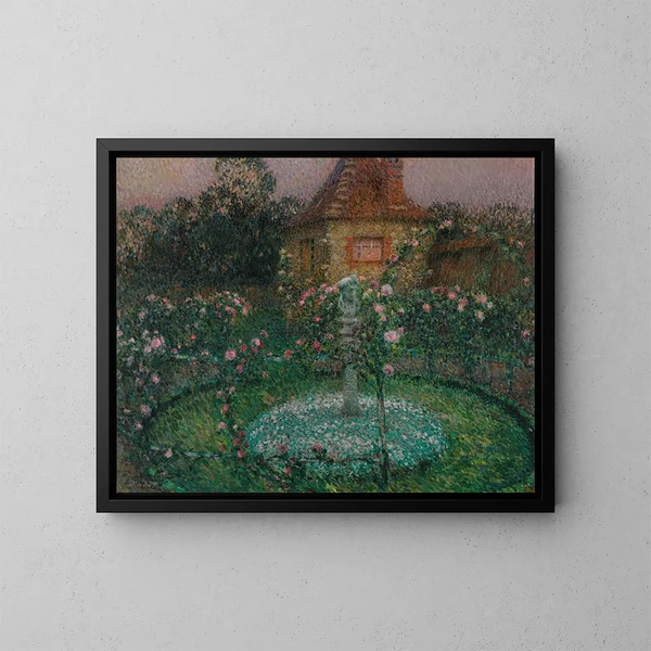 Der Pavillon von Gerberoy - Henri Le Sidaner — gerahmtes Bild an der Wand