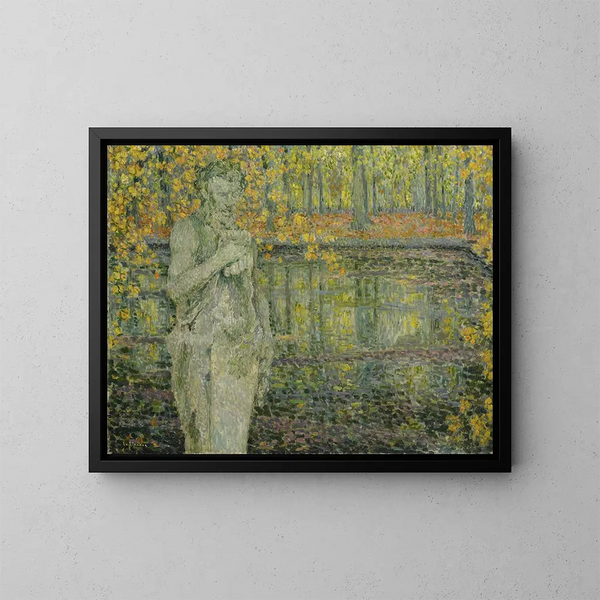 Der alte Faun - Henri Le Sidaner — gerahmtes Bild an der Wand