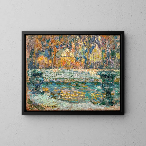 Der Neptun-Brunnen in Versailles - Henri Le Sidaner — gerahmtes Bild an der Wand
