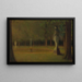 Die Statuen im Park von Versailles - Henri Le Sidaner — gerahmtes Bild an der Wand