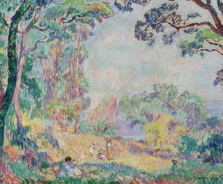 Junge Frauen und Mädchen in einer Landschaft - Henri Lebasque — Ansicht des Kunstwerks