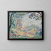 Junge Frauen und Mädchen in einer Landschaft - Henri Lebasque — gerahmtes Bild an der Wand
