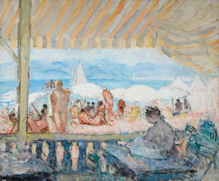 Henri Lebasque - Vranda sur la Plage de Cannes.webp