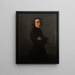 Portrait von Franz Liszt 1811-1886, Komponist und Pianist - Henri Lehmann — gerahmtes Bild an der Wand