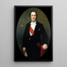 Portrait des Barons Haussmann 1809-1891 Präfekt der Seine 1853-1870 - Henri Lehmann — gerahmtes Bild an der Wand
