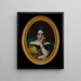Portrait von Clémentine, Mme Alphonse Karr - Henri Lehmann — gerahmtes Bild an der Wand