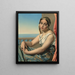 Frau des Orients - Henri Lehmann — gerahmtes Bild an der Wand