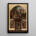 Predigt von Sankt Dionysius und Bekehrung der Gallier Enthauptung von Sankt Dionysius Christus am Kreuz Sankt Rustikus und Sankt Eleutherius - Henri Léopold Lévy — gerahmtes Bild an der Wand