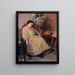 Der schlafende Maler - Henri Loubat — gerahmtes Bild an der Wand