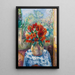 Dahlias auf der Terrasse von Loustalet Saint-Tropez - Henri Manguin — gerahmtes Bild an der Wand