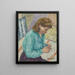 Geneviève Sauty de Profil - Henri Manguin — gerahmtes Bild an der Wand