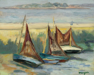 Segelboote bei Ebbe - Henri Manguin — Ansicht des Kunstwerks