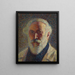 Selbstporträt mit weißem Bart - Henri Martin — gerahmtes Bild an der Wand