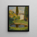 Bassin ouest du Parc de Marquayrol avec vue sur l'atelier d'Henri Martin - Henri Martin — gerahmtes Bild an der Wand