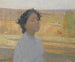 Buste de jeune fille avec une couronne de laurier - Henri Martin — Ansicht des Kunstwerks