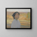 Buste de jeune fille avec une couronne de laurier - Henri Martin — gerahmtes Bild an der Wand