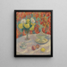 Dahlias im Sonnenlicht - Henri Martin — gerahmtes Bild an der Wand