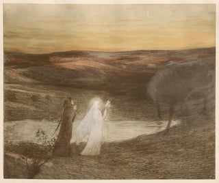 Dante trifft Beatrice - Henri Martin — Ansicht des Kunstwerks