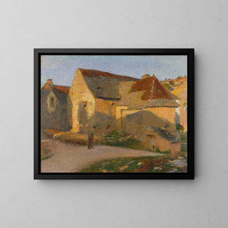 Henri Martin - La Vieille maison aux derniers rayons.webp