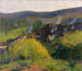 Les Chaumières au soir - Henri Martin — Ansicht des Kunstwerks
