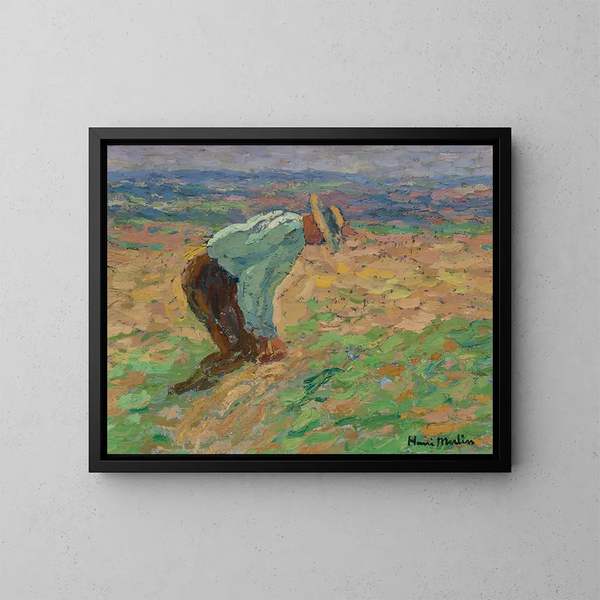 Lieur de gerbe - Henri Martin — gerahmtes Bild an der Wand