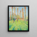 Sonniges Prairie mit Pappeln - Henri Martin — gerahmtes Bild an der Wand