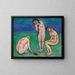 Baigneure mit einer Schildkröte - Henri Matisse — gerahmtes Bild an der Wand