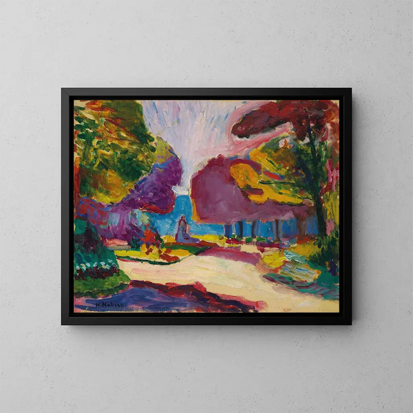 Garten des Luxembourg, Paris - Henri Matisse — gerahmtes Bild an der Wand