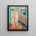 Akt am Fenster - Henri Matisse — gerahmtes Bild an der Wand