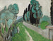 Landschaft mit Zypressen und Olivenbäumen bei Nizza - Henri Matisse — Ansicht des Kunstwerks