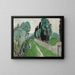 Landschaft mit Zypressen und Olivenbäumen bei Nizza - Henri Matisse — gerahmtes Bild an der Wand