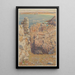 Felsen von Camaret - Henri Rivière — gerahmtes Bild an der Wand