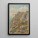 Klippen der Insel Vierge Bucht von Douarnenez Morgat - Henri Rivière — gerahmtes Bild an der Wand