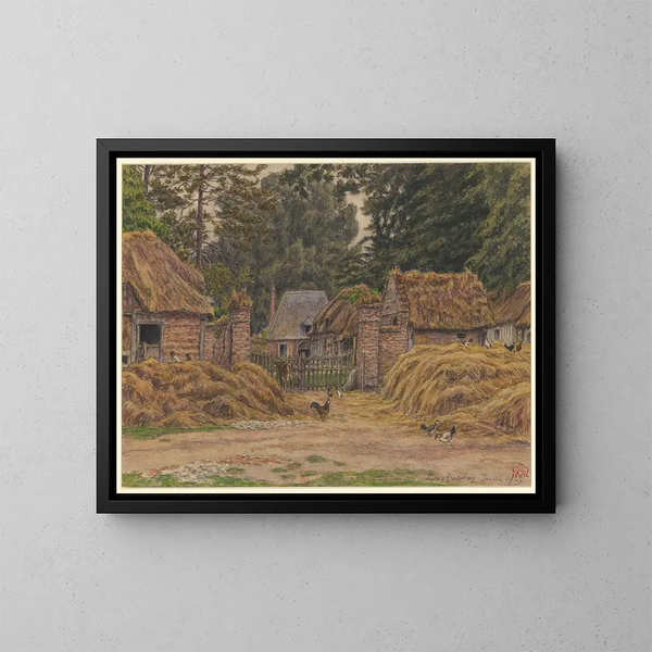 Long Fresnay - Henri Rivière — gerahmtes Bild an der Wand