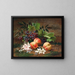 Naturstillleben mit Pfirsichen und Trauben - Henri Rousseau — gerahmtes Bild an der Wand