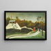 Sägewerk am Stadtrand von Paris - Henri Rousseau — gerahmtes Bild an der Wand
