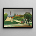 Sägewerk in der Umgebung von Paris - Henri Rousseau — gerahmtes Bild an der Wand