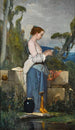 Eine junge Frau am Brunnen - Henri Taurel — Ansicht des Kunstwerks