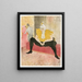 Elles The Seated Clown Mlle Cha-U-Kao - Henri de Toulouse-Lautrec — gerahmtes Bild an der Wand