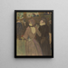La Goulue und ihre Schwester - Henri de Toulouse-Lautrec — gerahmtes Bild an der Wand
