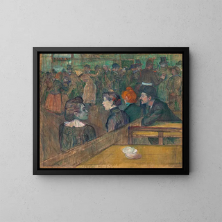 Moulin de la Galette - Henri de Toulouse-Lautrec — gerahmtes Bild an der Wand